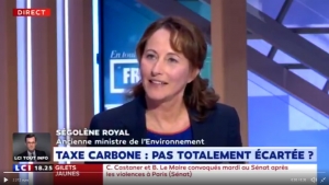 Ségolène Royal : &quot;La taxe carbone n&#039;est pas un outil concret et efficace&quot;